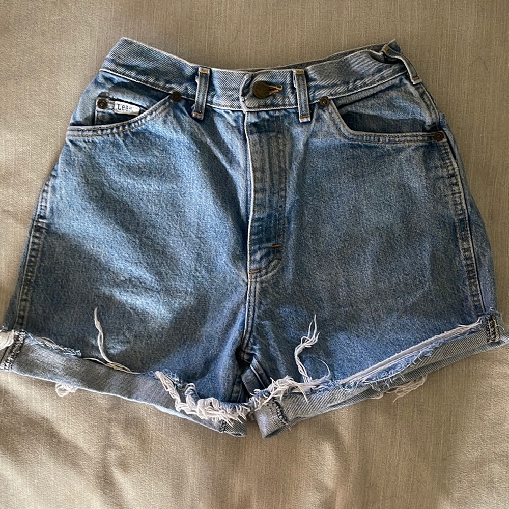 90s Vintage High Rise Jean Shorts